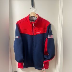 Spyder Full Zip Athletic Fleece  Jacket